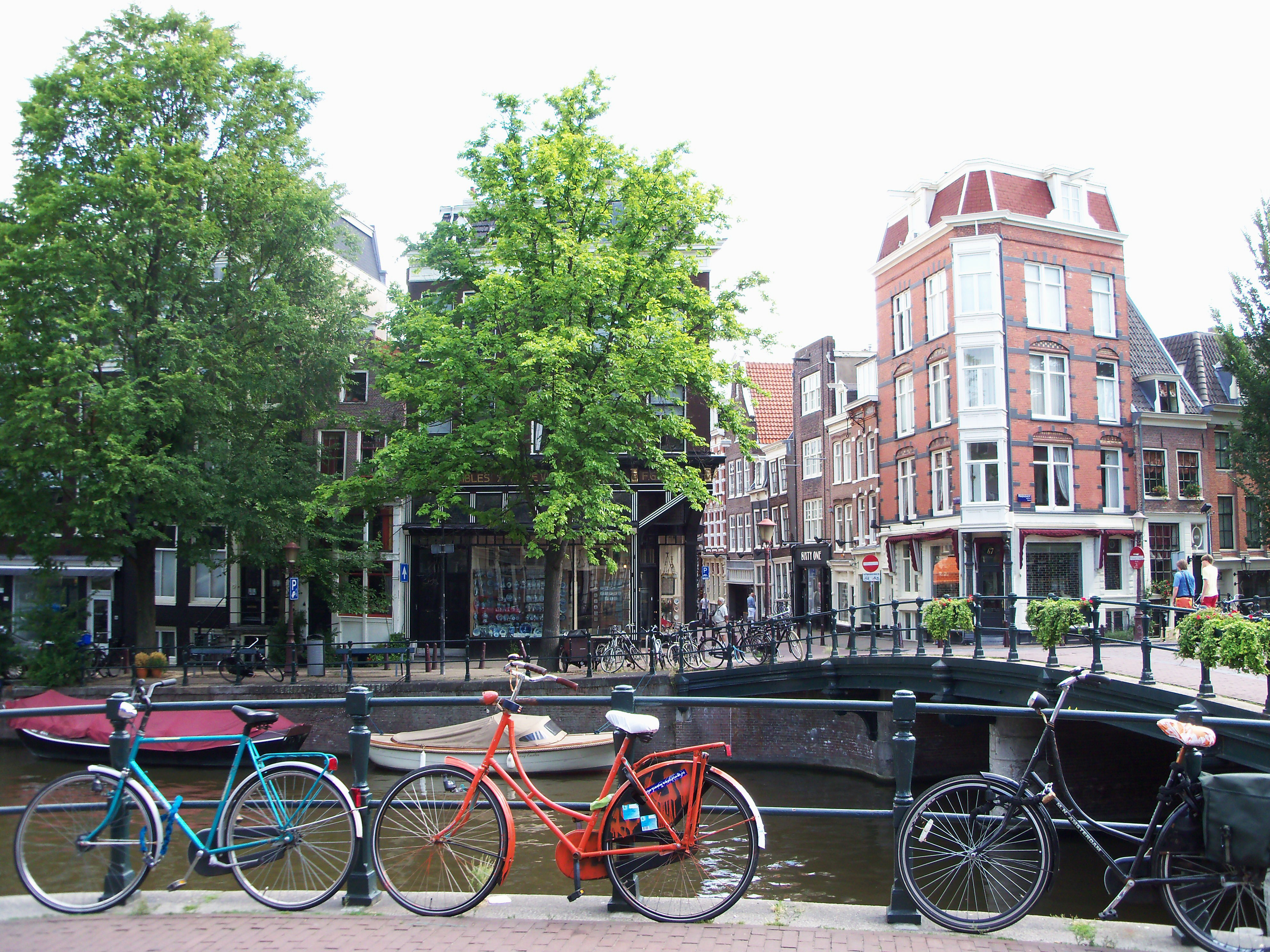Klassenfahrt Amsterdam Fahrräder