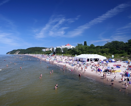 Strand an der polnischen Ostseeküste
