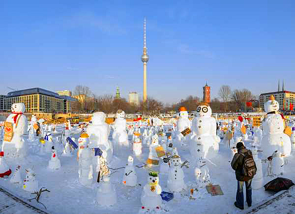 Berlin, Winter, Schneemann